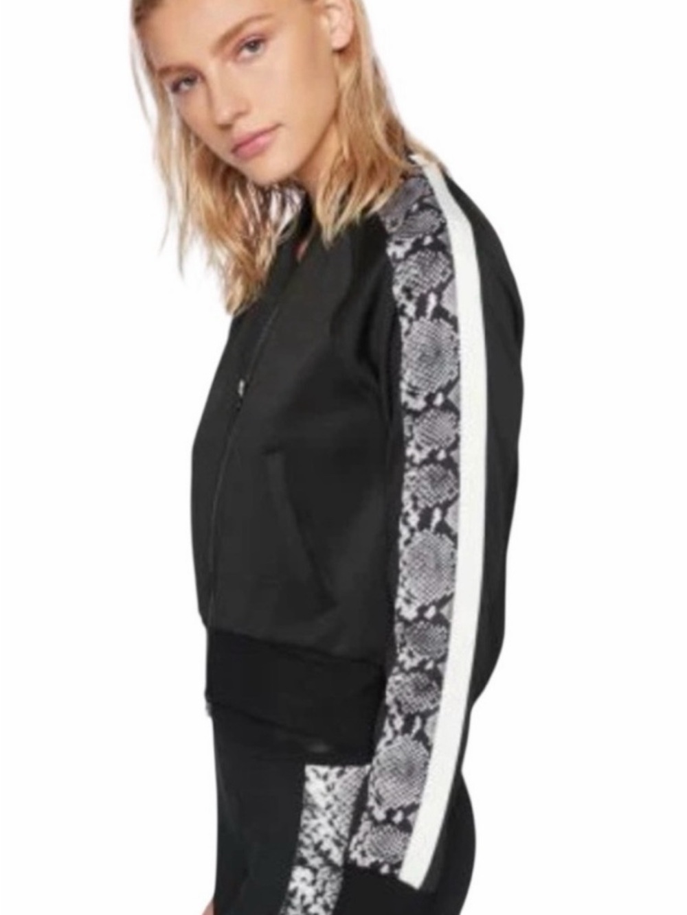 Pam & Gela black with Snake Print Track Jacket & Pants Set - Picture 3 of 13